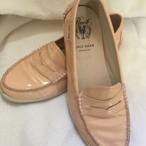 Cole Haan Light Pink patten loafers